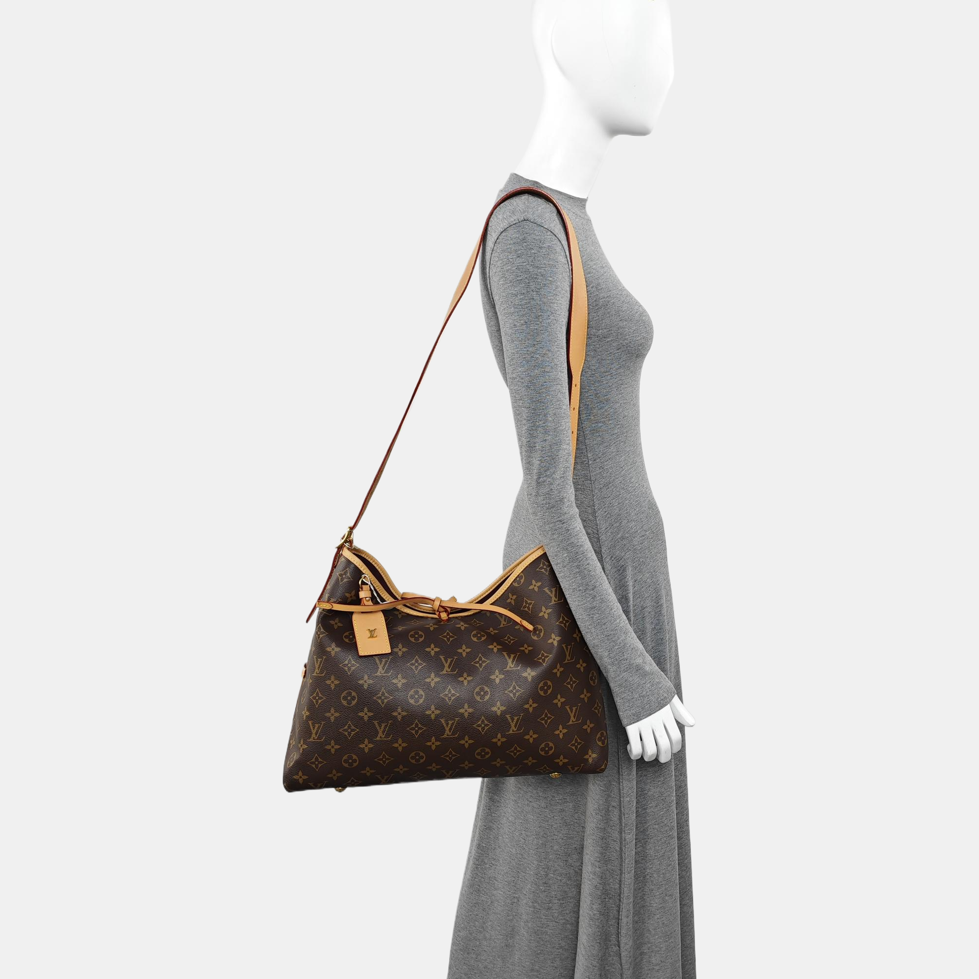 CARRYALL MM Monogram Coated Canvas Brown