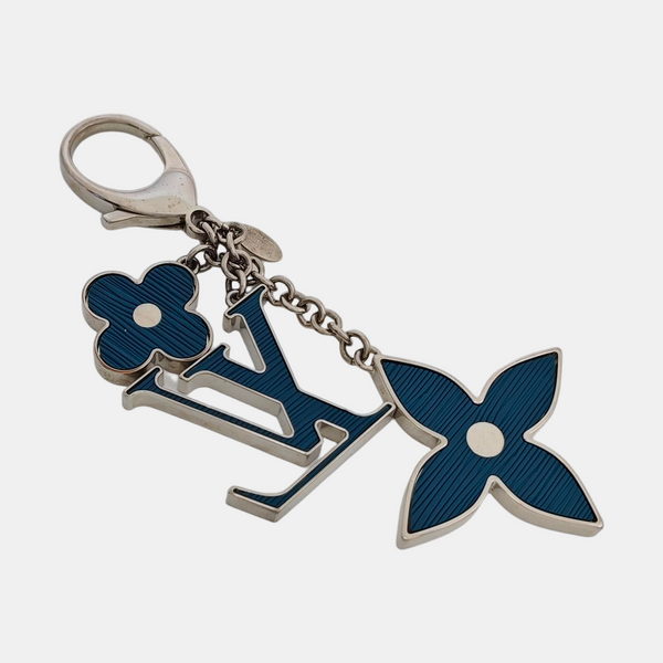 Metal Bag Charm Blue