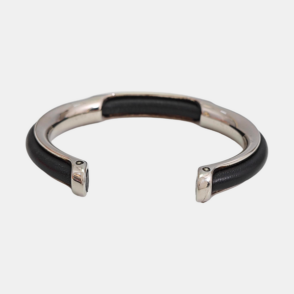 Leather Black Bangle