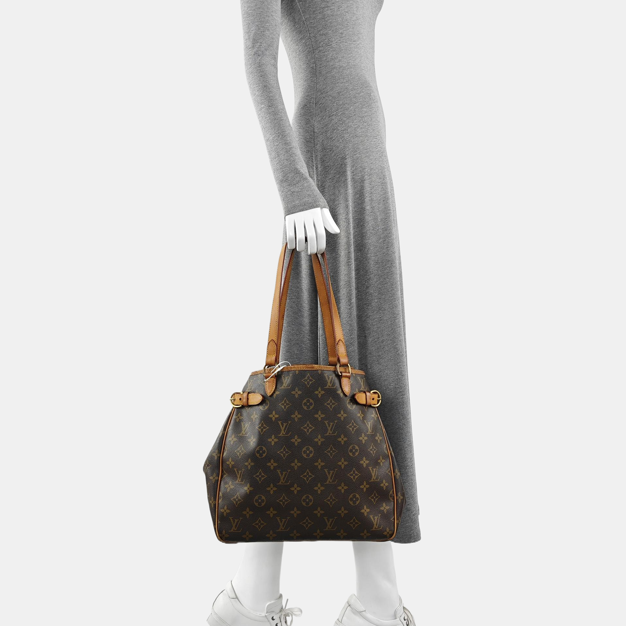BATIGNOLLES MM Monogram Coated Canvas Brown