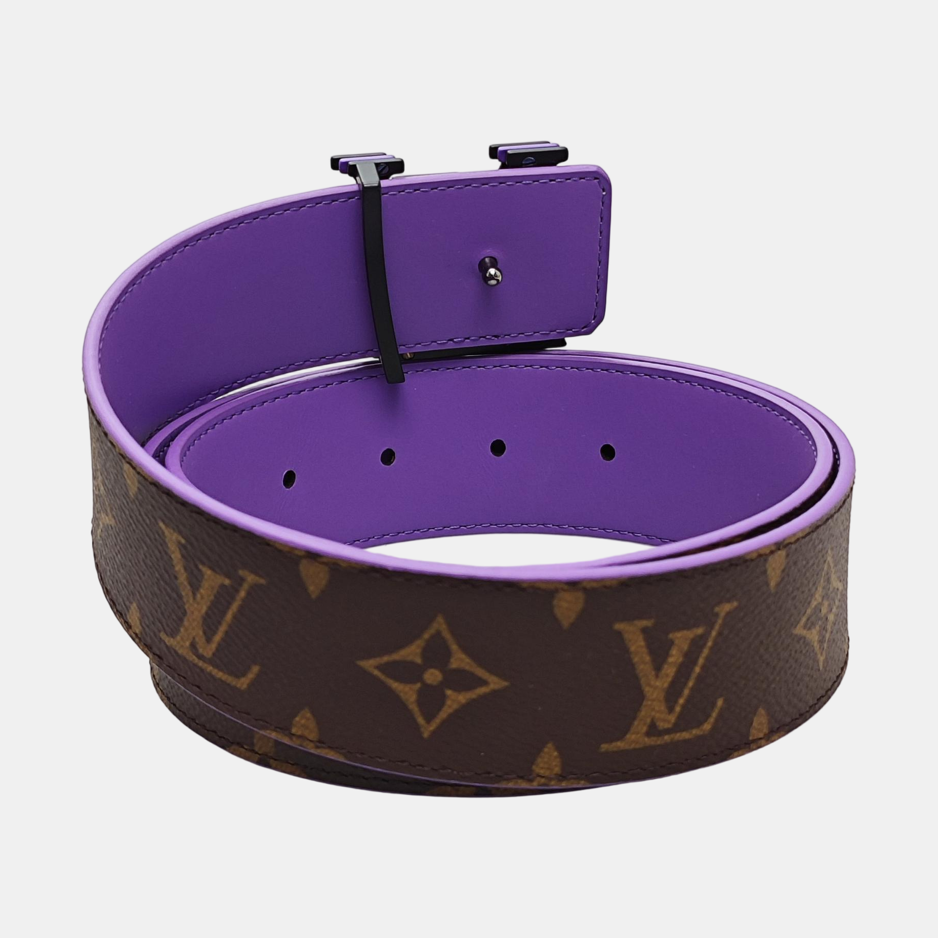 Coated Canvas Belt Brown