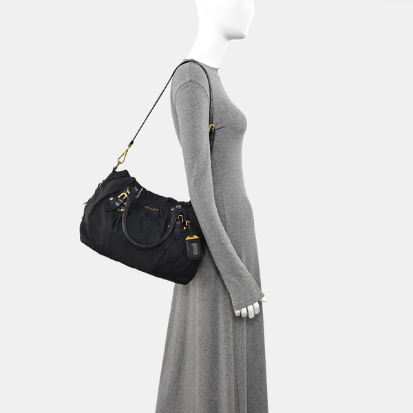 Nylon Tote Bag Black