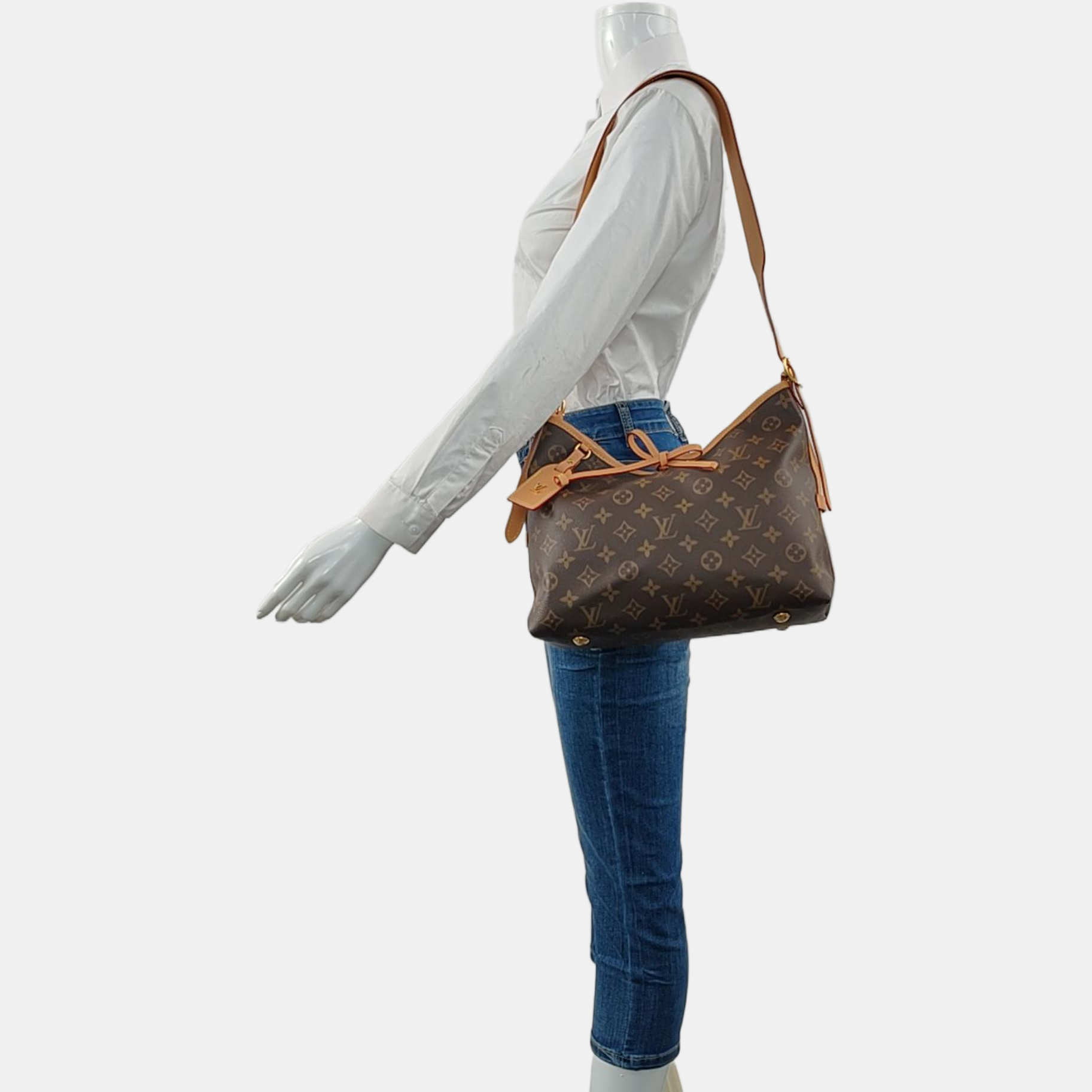 CARRYALL PM Monogram Coated Canvas Brown