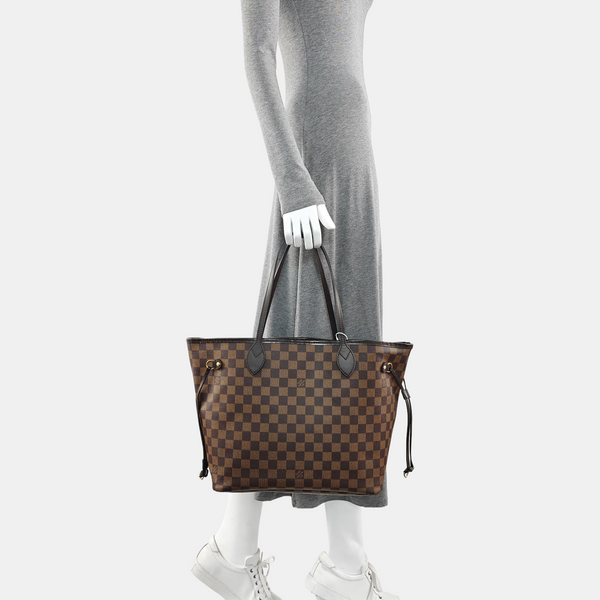 NEVERFULL MM Damier Ebene Coated Canvas Brown