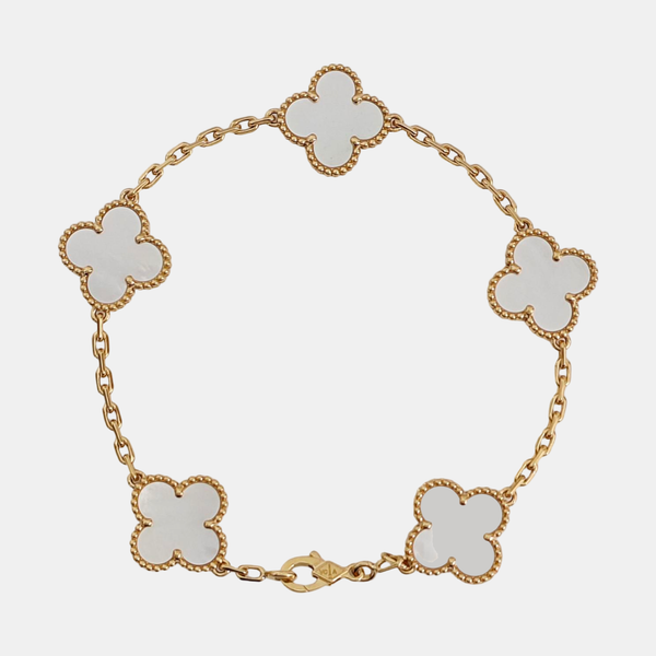 Vintage Alhambra 18k Gold Bracelet