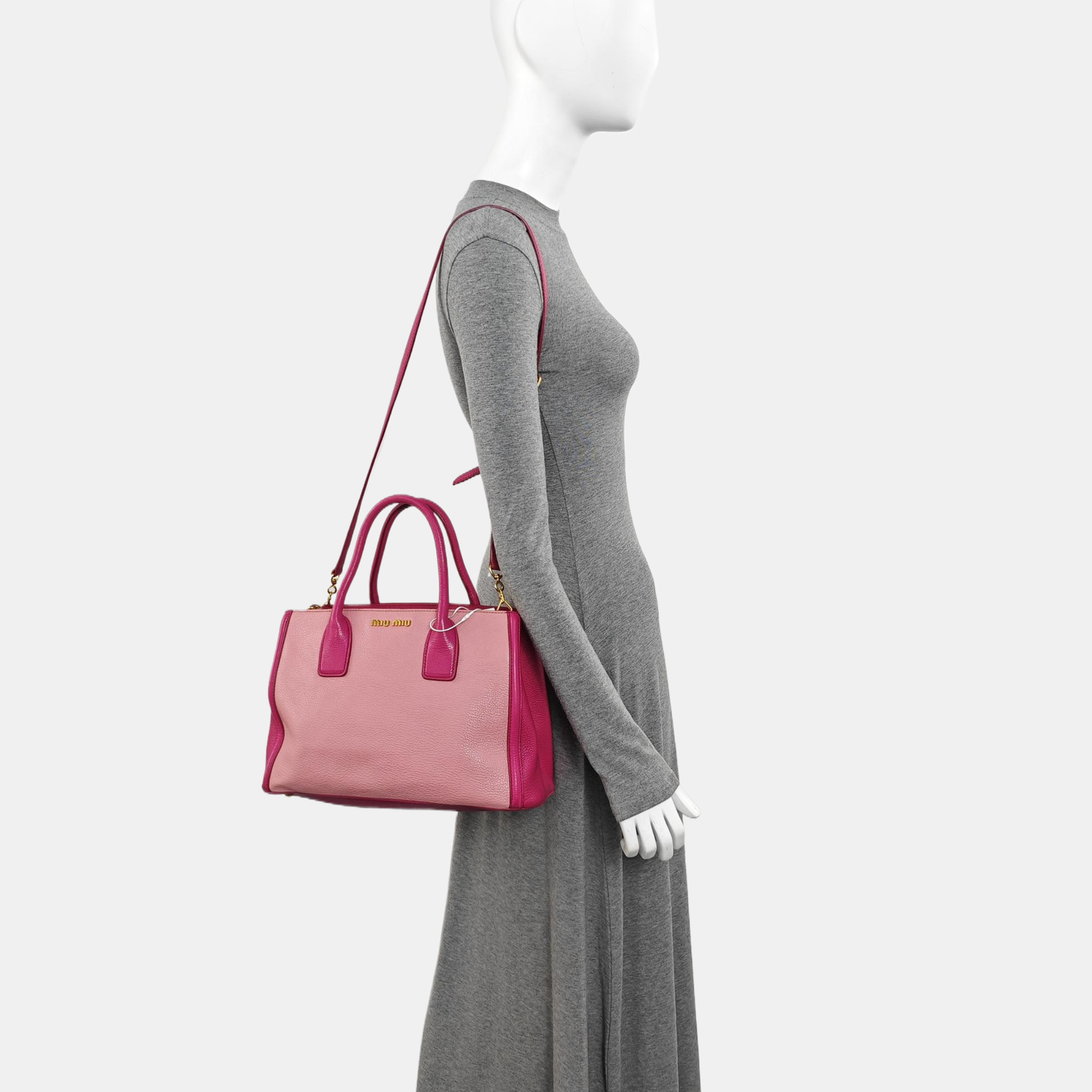 Calfskin Tote Bag Pink