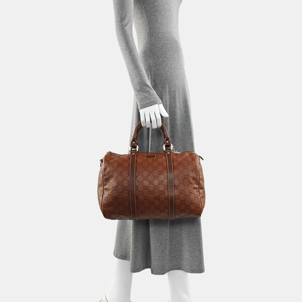 Joy Medium Monogram Calfskin Brown