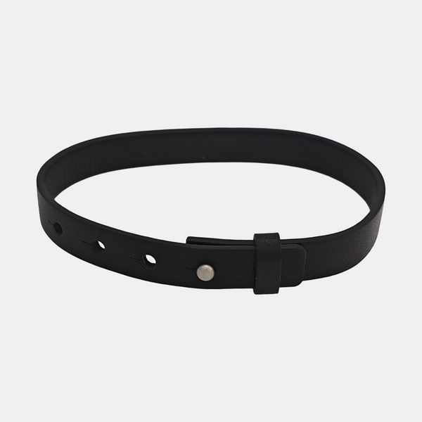 Leather Black Bangle
