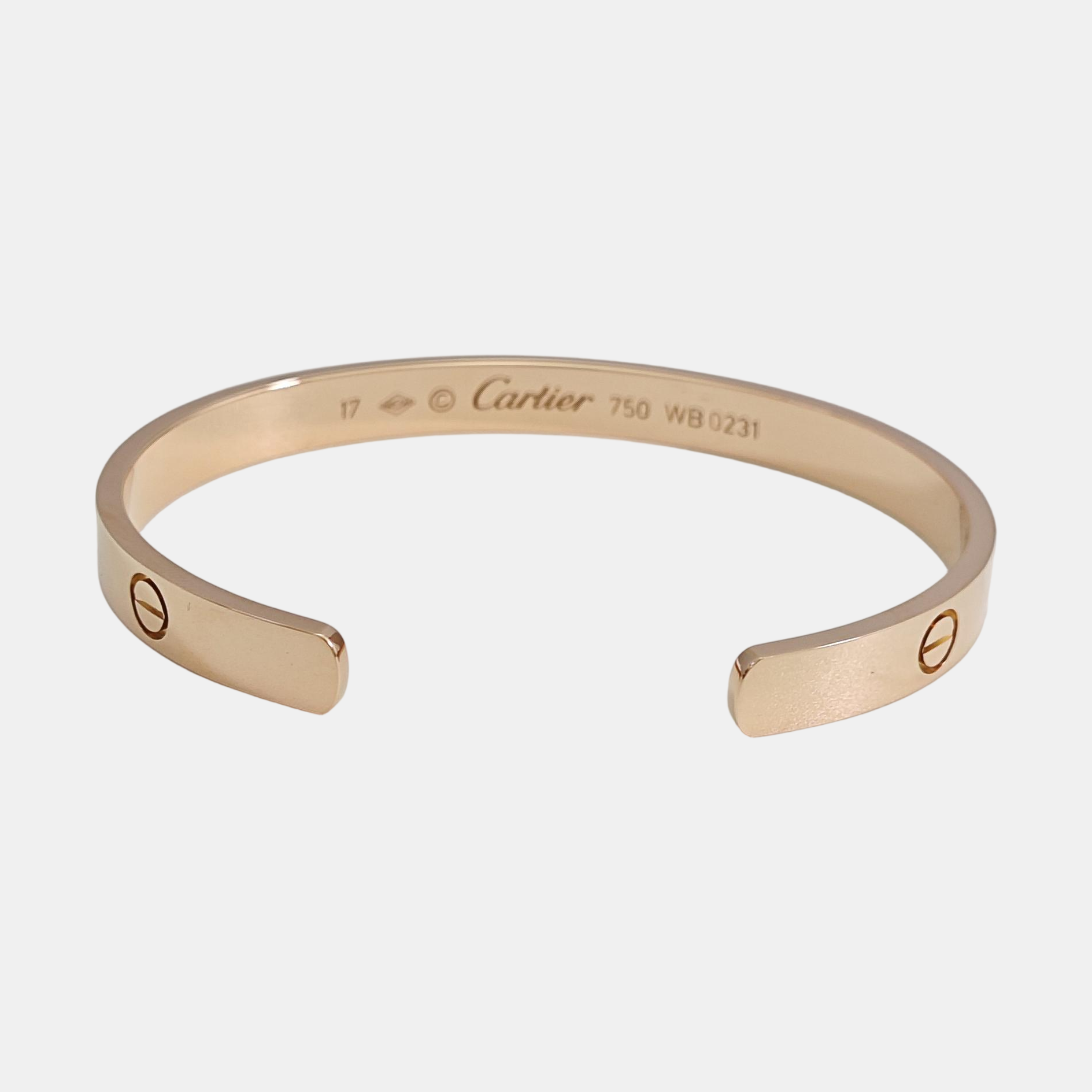 LOVE 18k Rose Gold Bangle