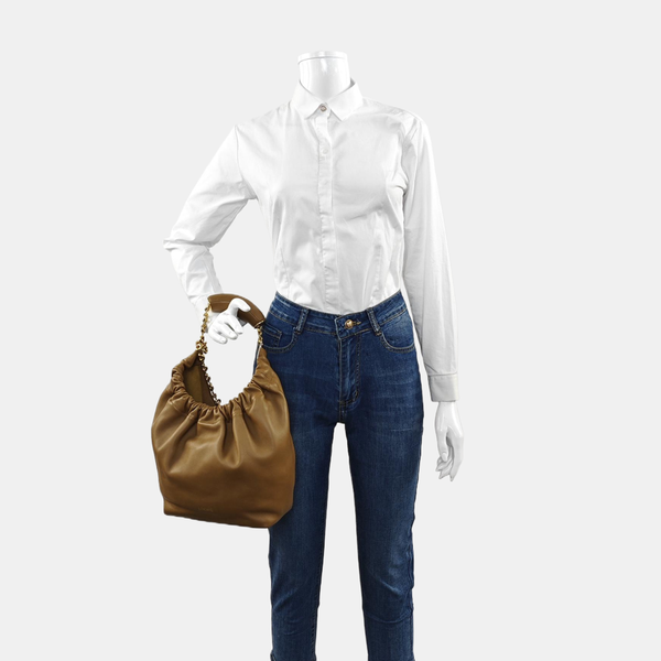 Squeeze Lambskin Brown