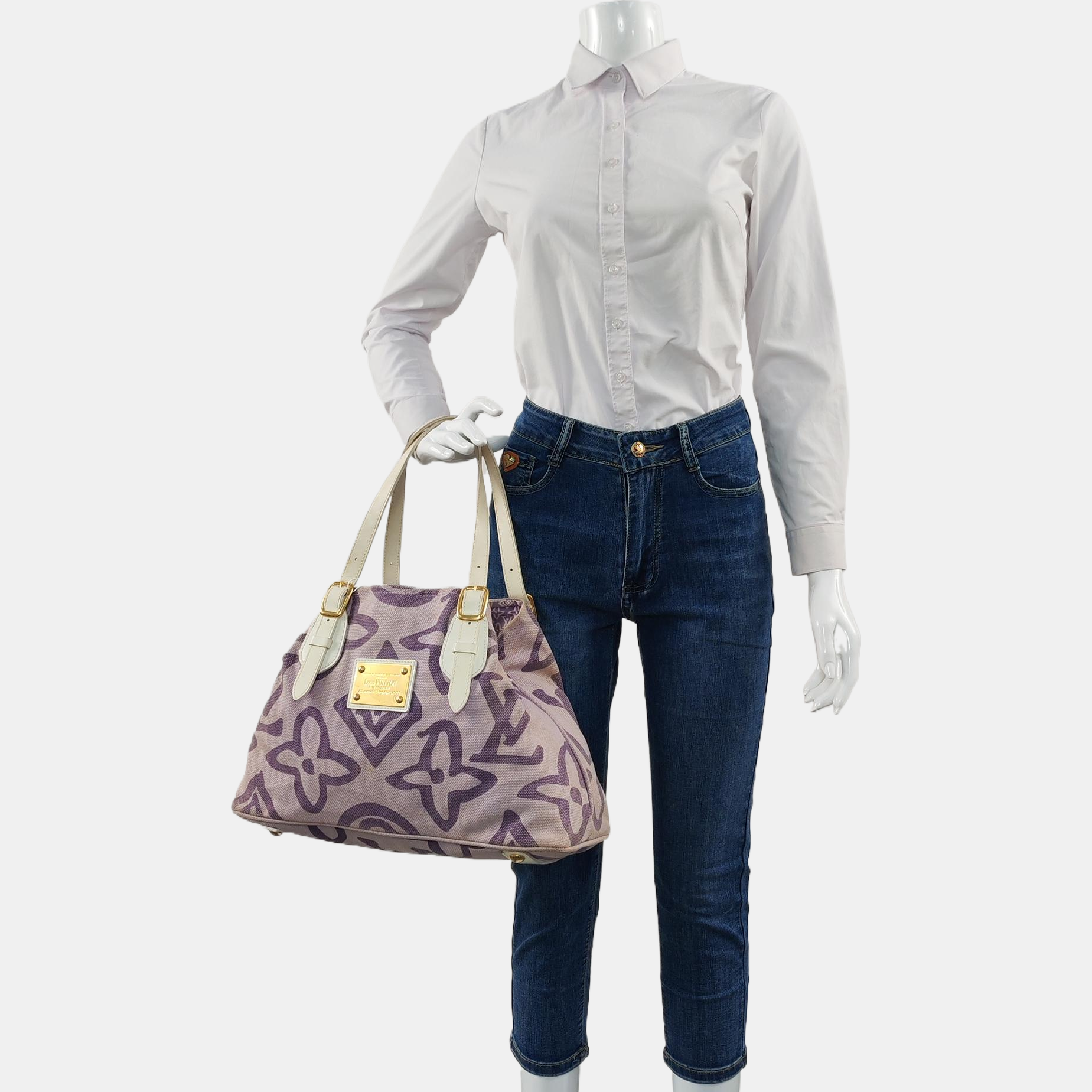 TAHITIENNE CABAS MM Monogram Canvas Purple