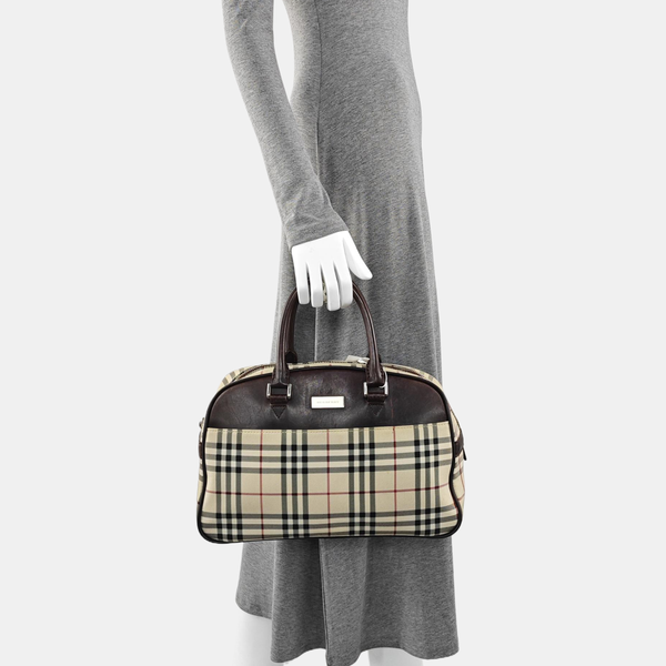 Canvas Top Handle Bag Beige