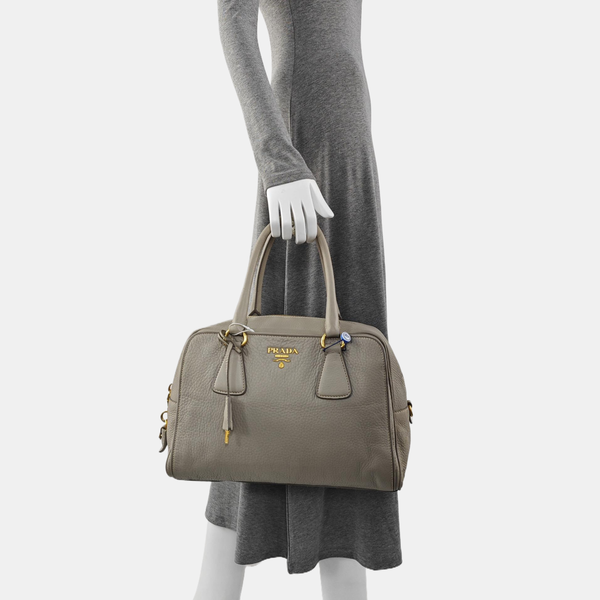 Calfskin Tote Bag Gray