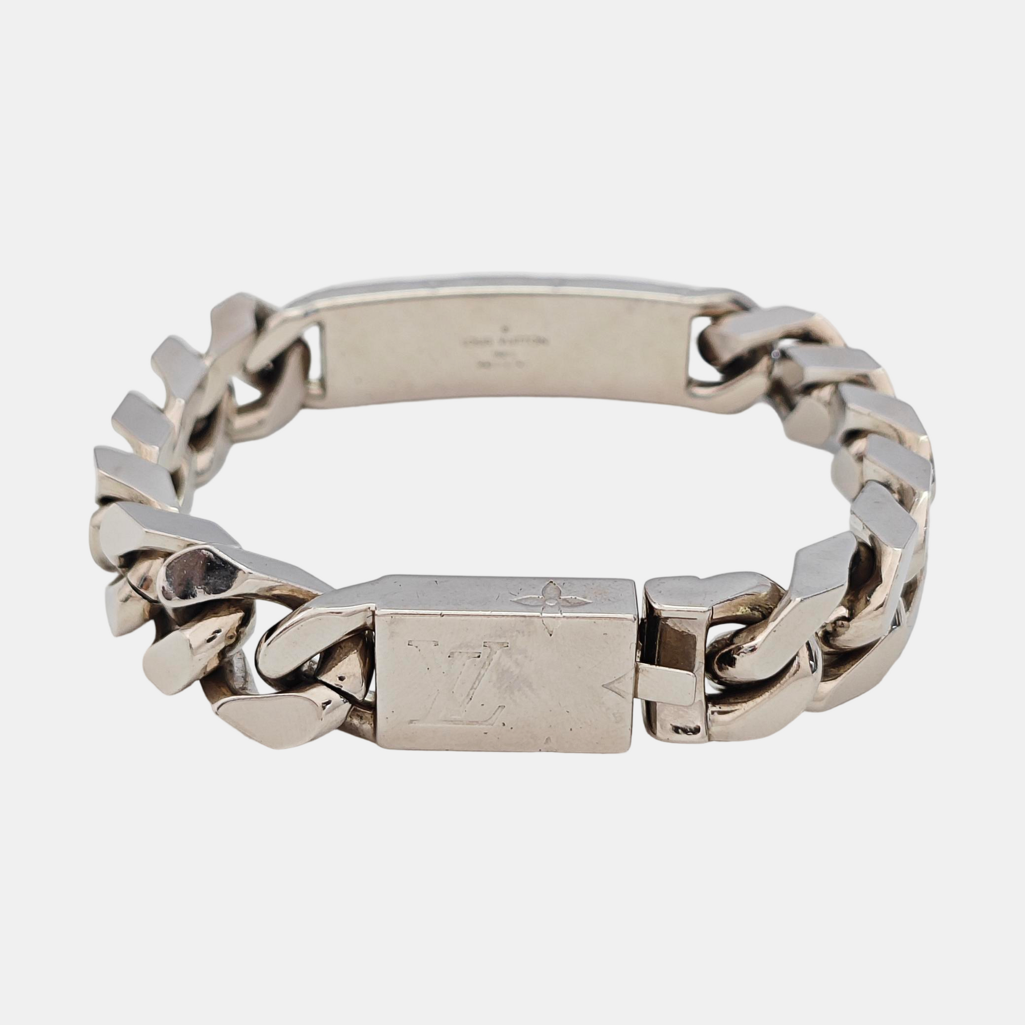 Monogram Metal Silver Bracelet