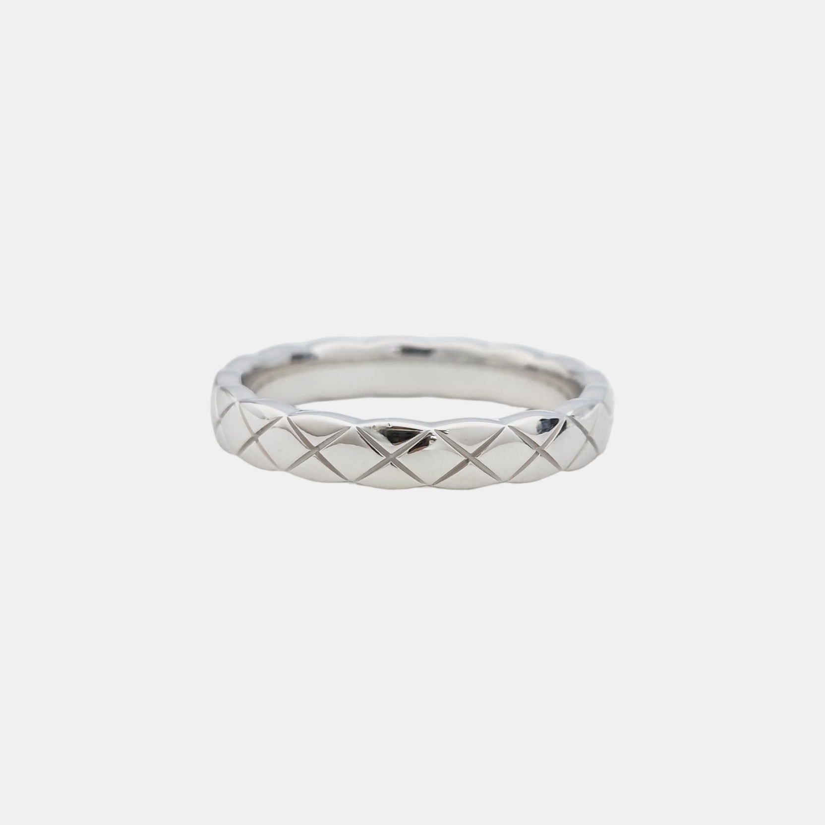 COCOCRUSH 18k White Gold Silver Ring EU 50