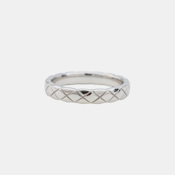 COCOCRUSH 18k White Gold Silver Ring EU 50