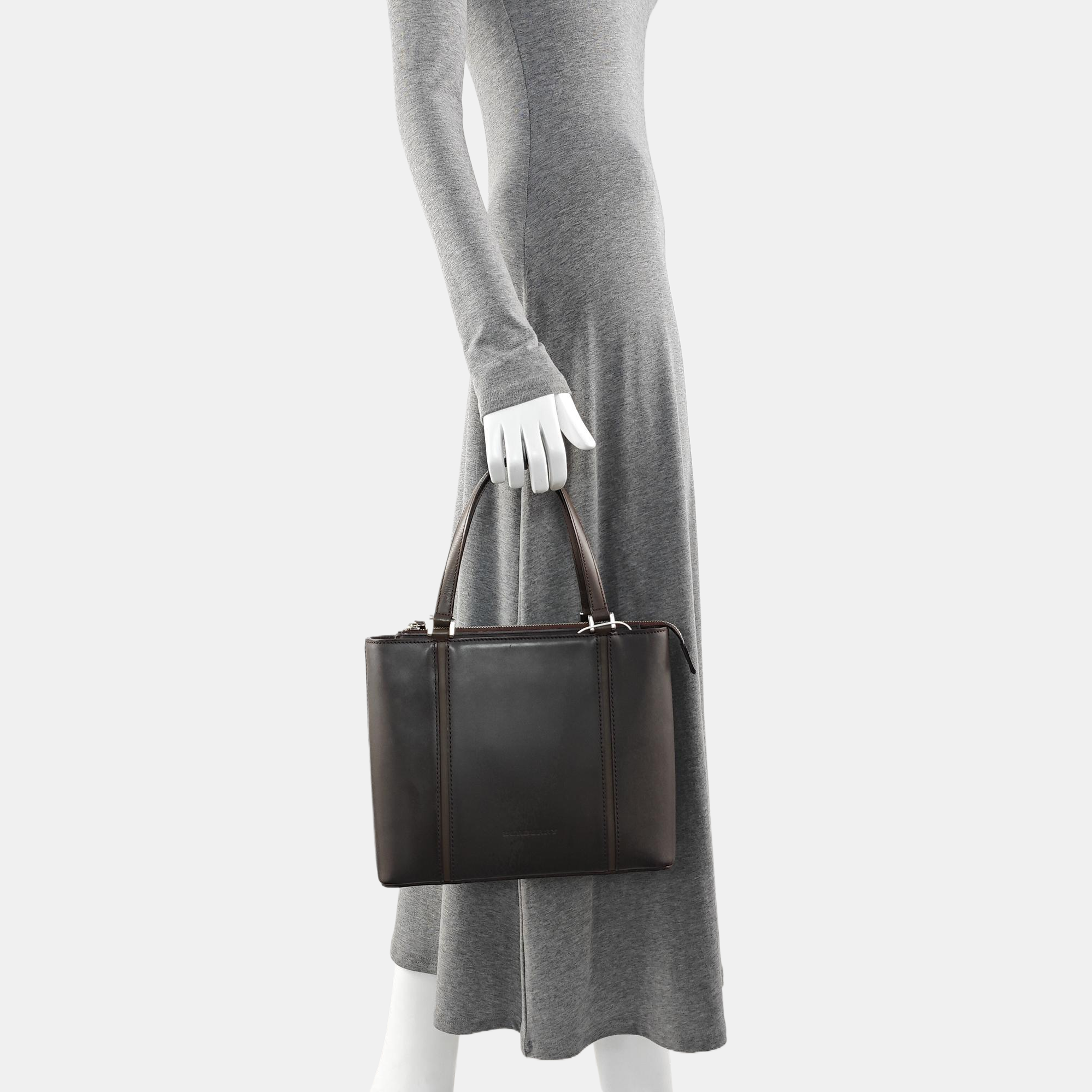Calfskin Tote Bag Brown