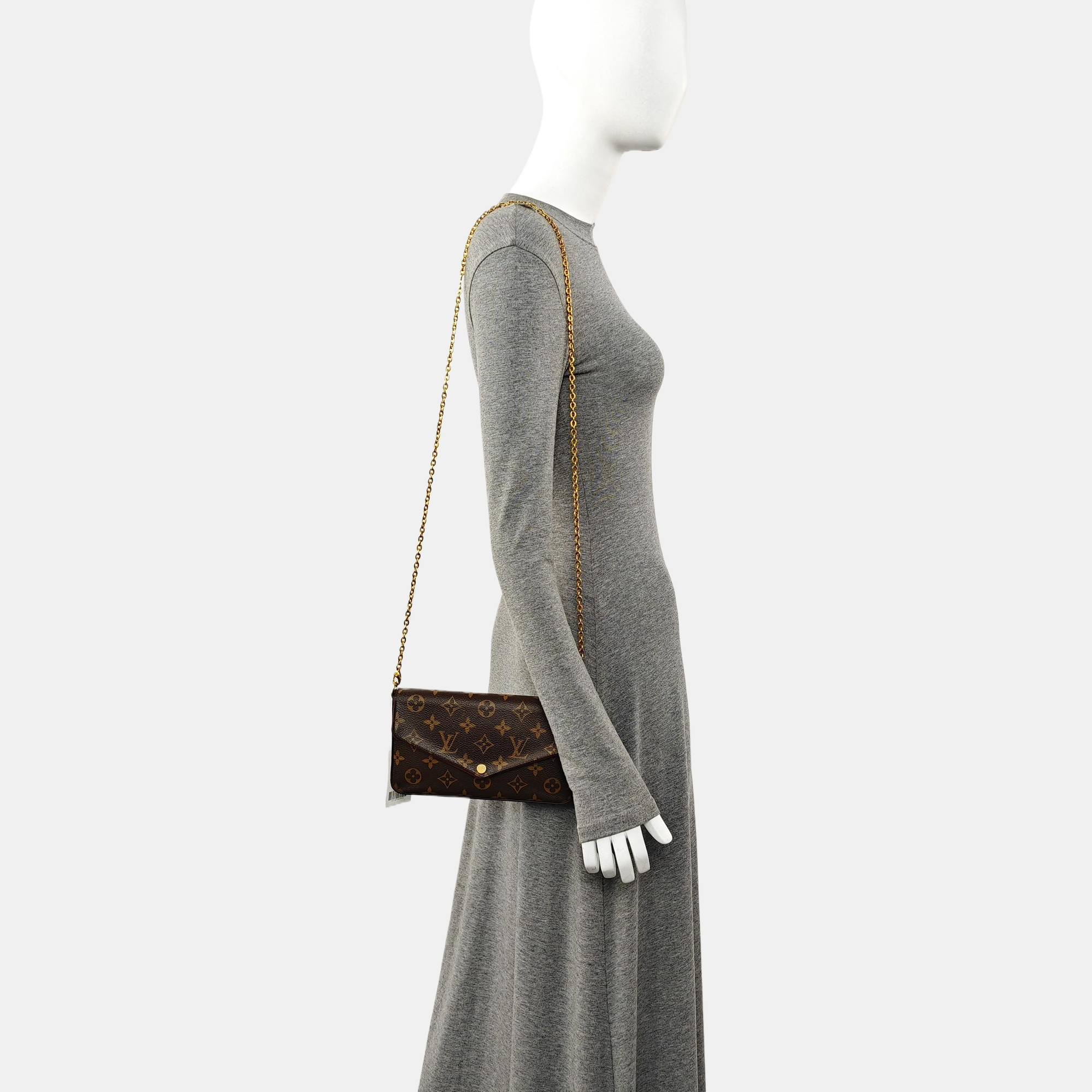 FÉLICIE Monogram Coated Canvas Brown
