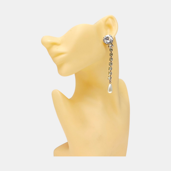 Metal Clear Clip On Earrings