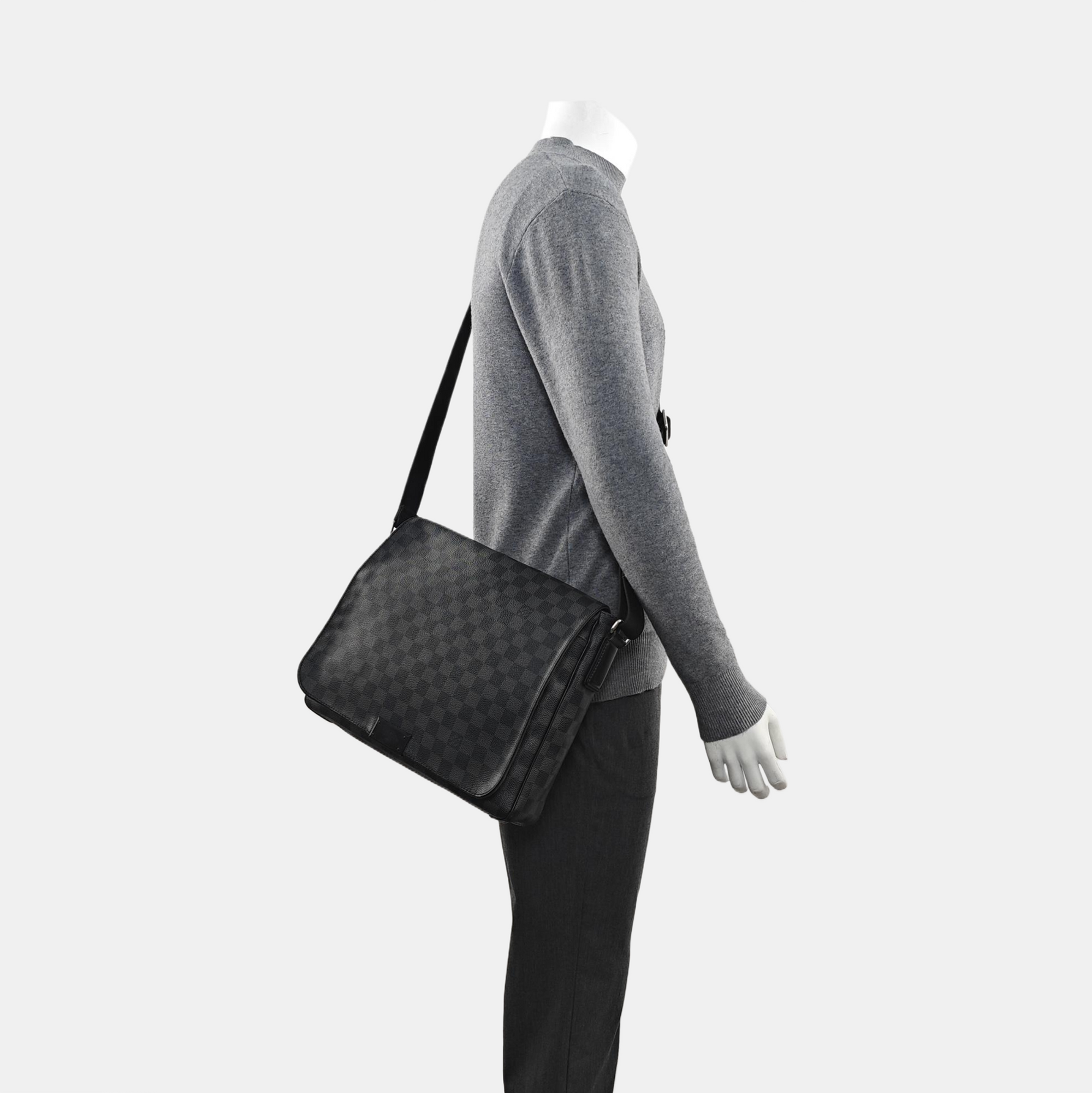 DISTRICT MM Damier Graphite Coated Canvas Gray