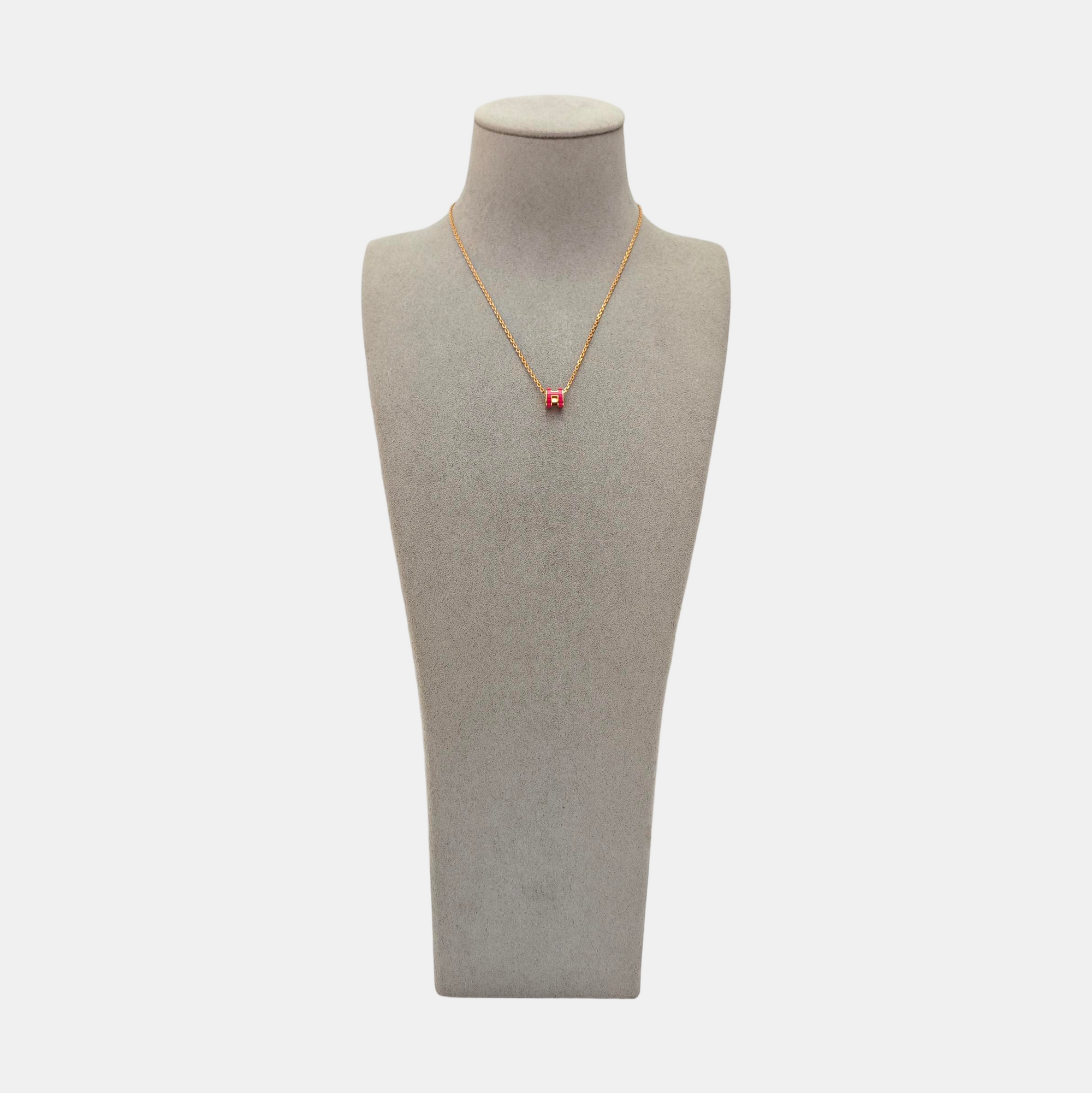 Pop H Metal Rose Gold Necklace