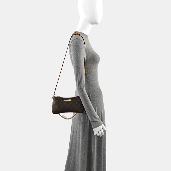 LIV POCHETTE Monogram Coated Canvas Brown