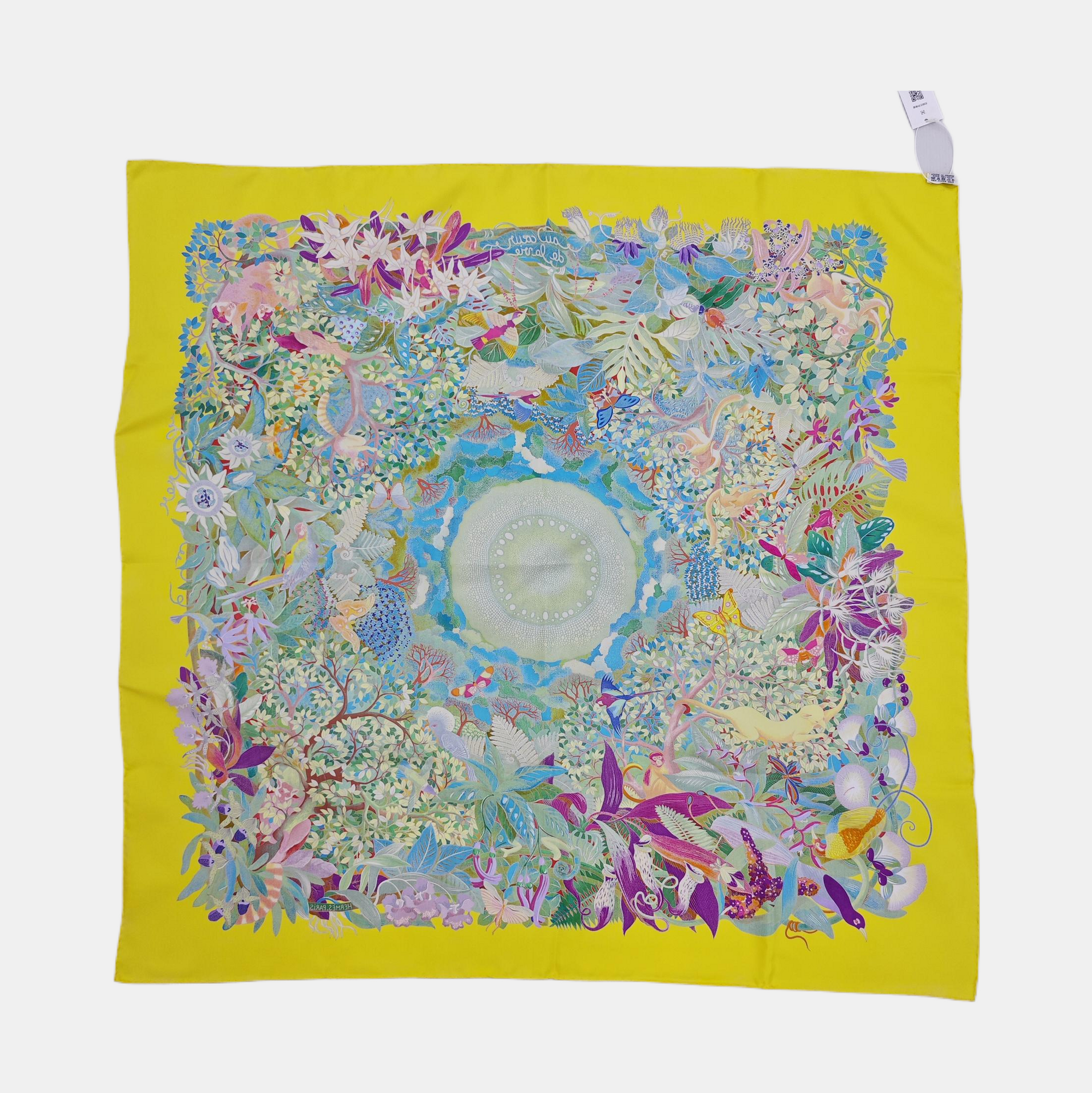 Mulberry Silk Silk Scarf Yellow