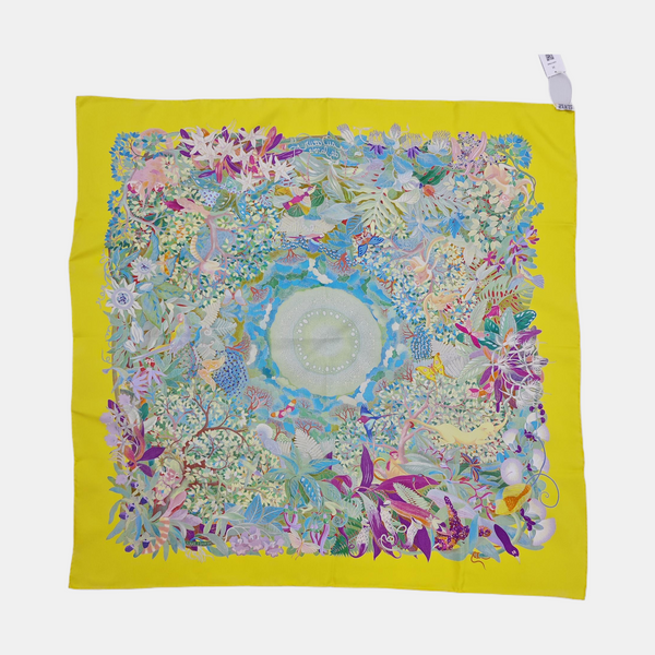 Mulberry Silk Silk Scarf Yellow