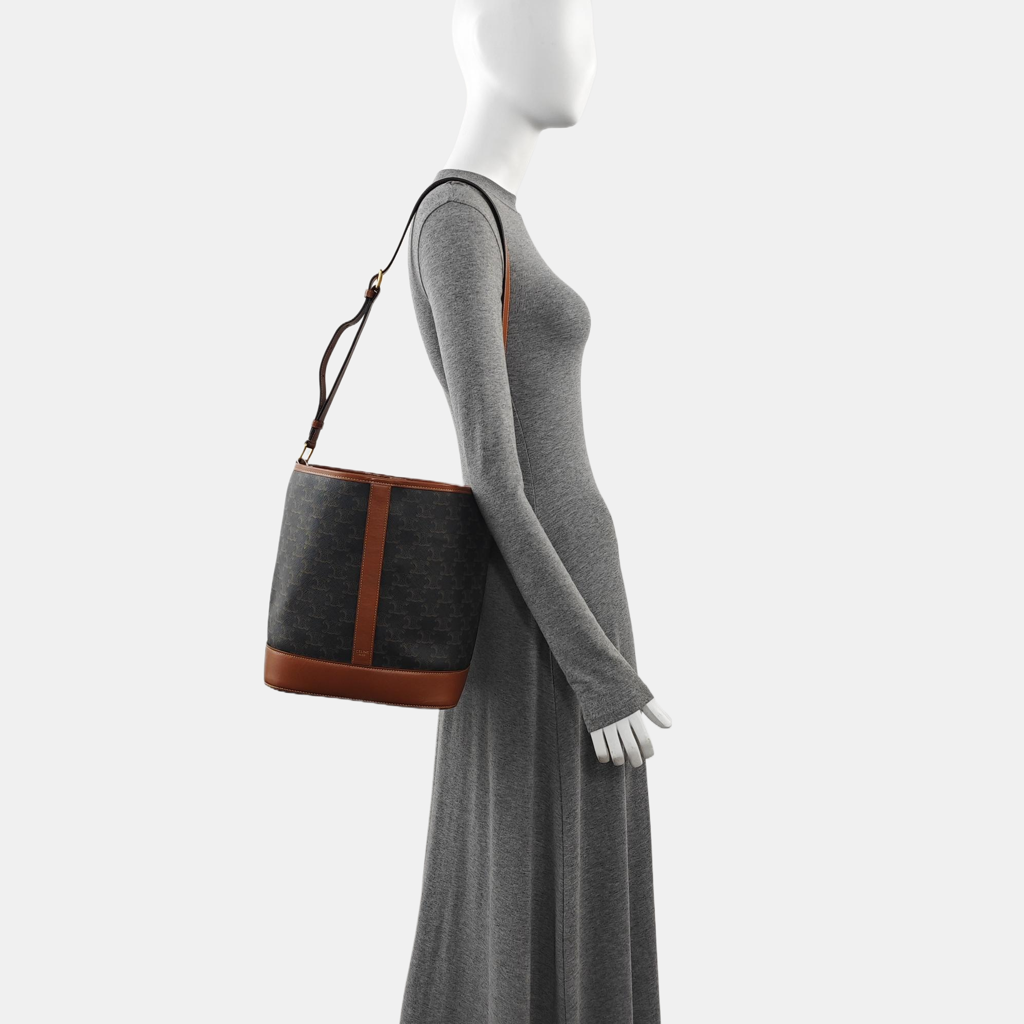 TRIOMPHE CANVAS Medium Coated Canvas Brown