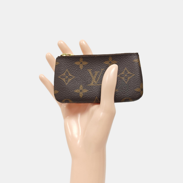 Monogram Coated Canvas Card Holder Brown