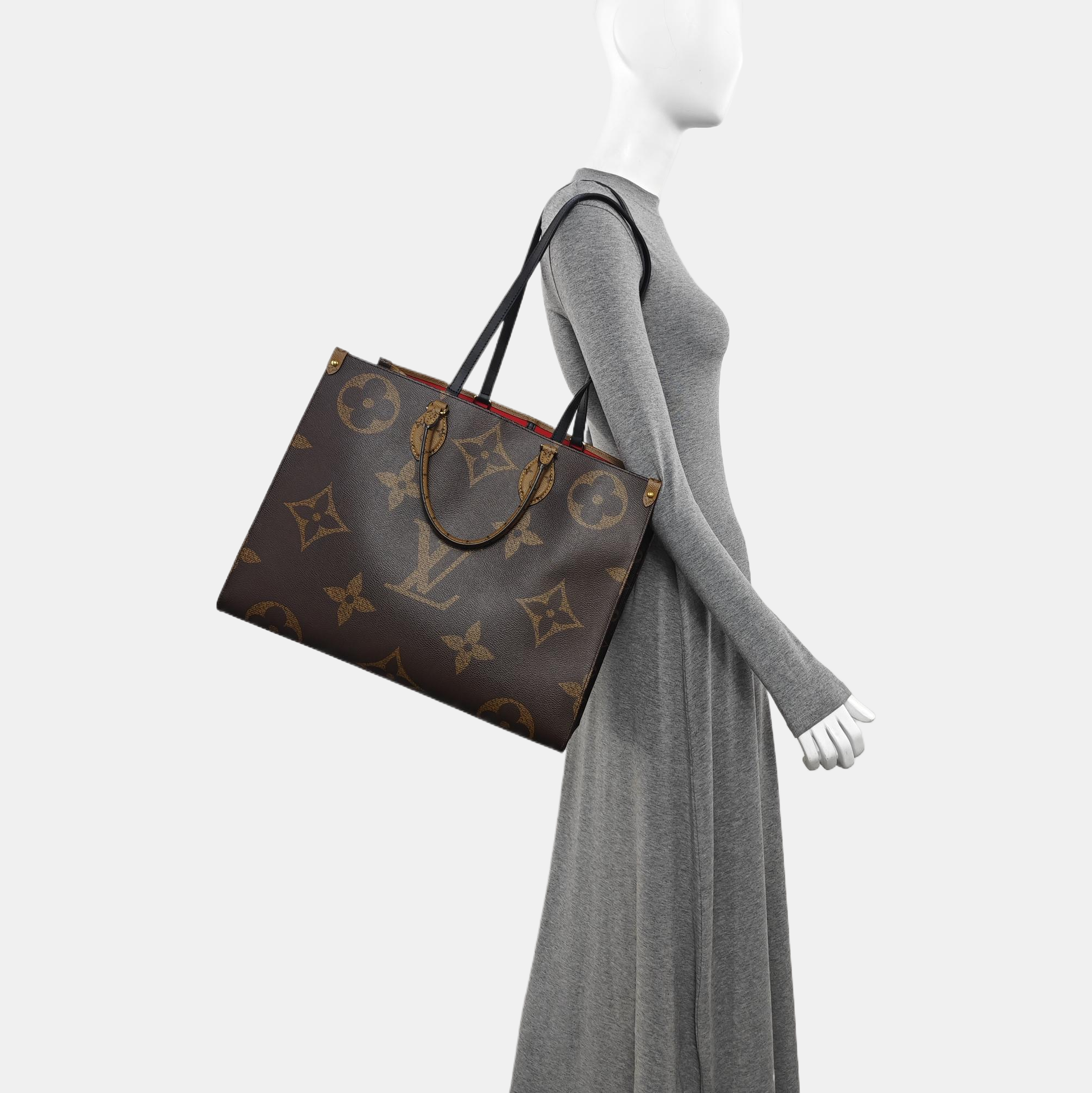 ONTHEGO GM Monogram Coated Canvas Brown
