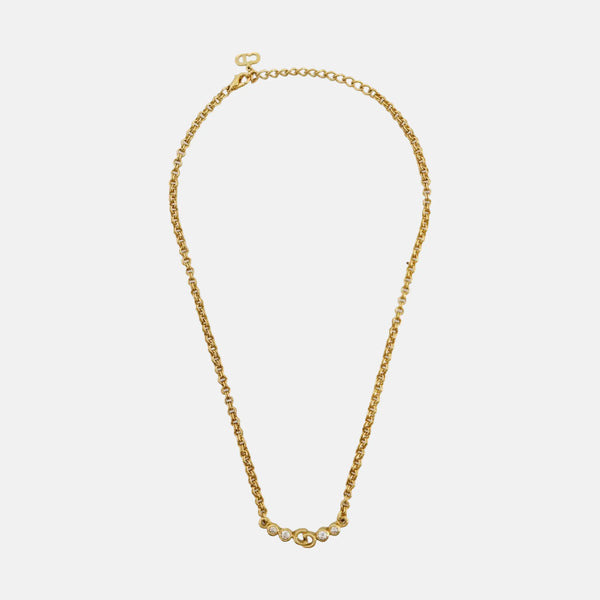 Petit CD Metal Gold Necklace