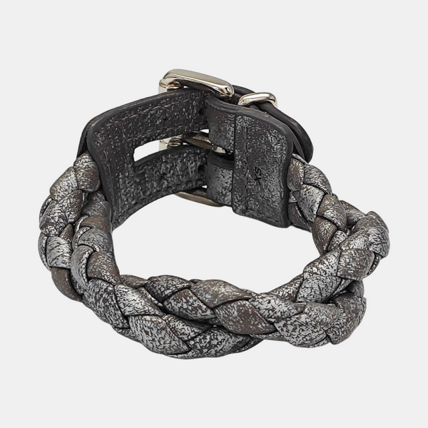 Leather Gray Bangle