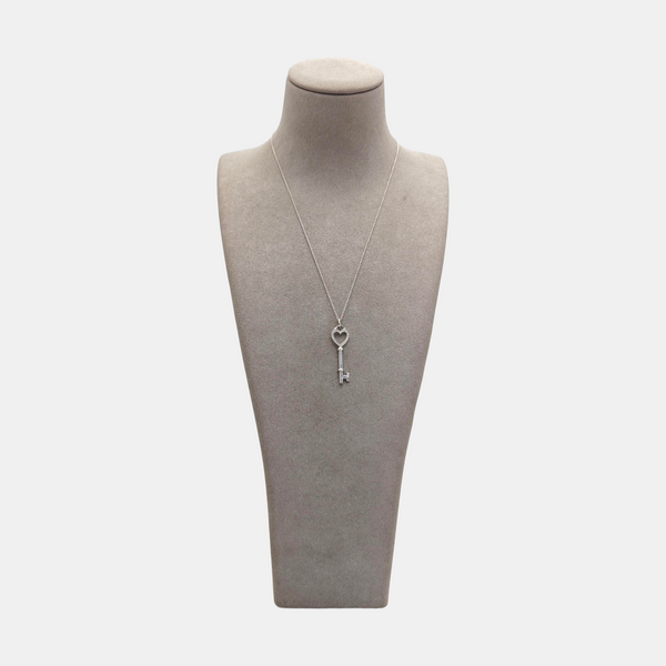 Tiffany Keys 18k White Gold Silver Necklace