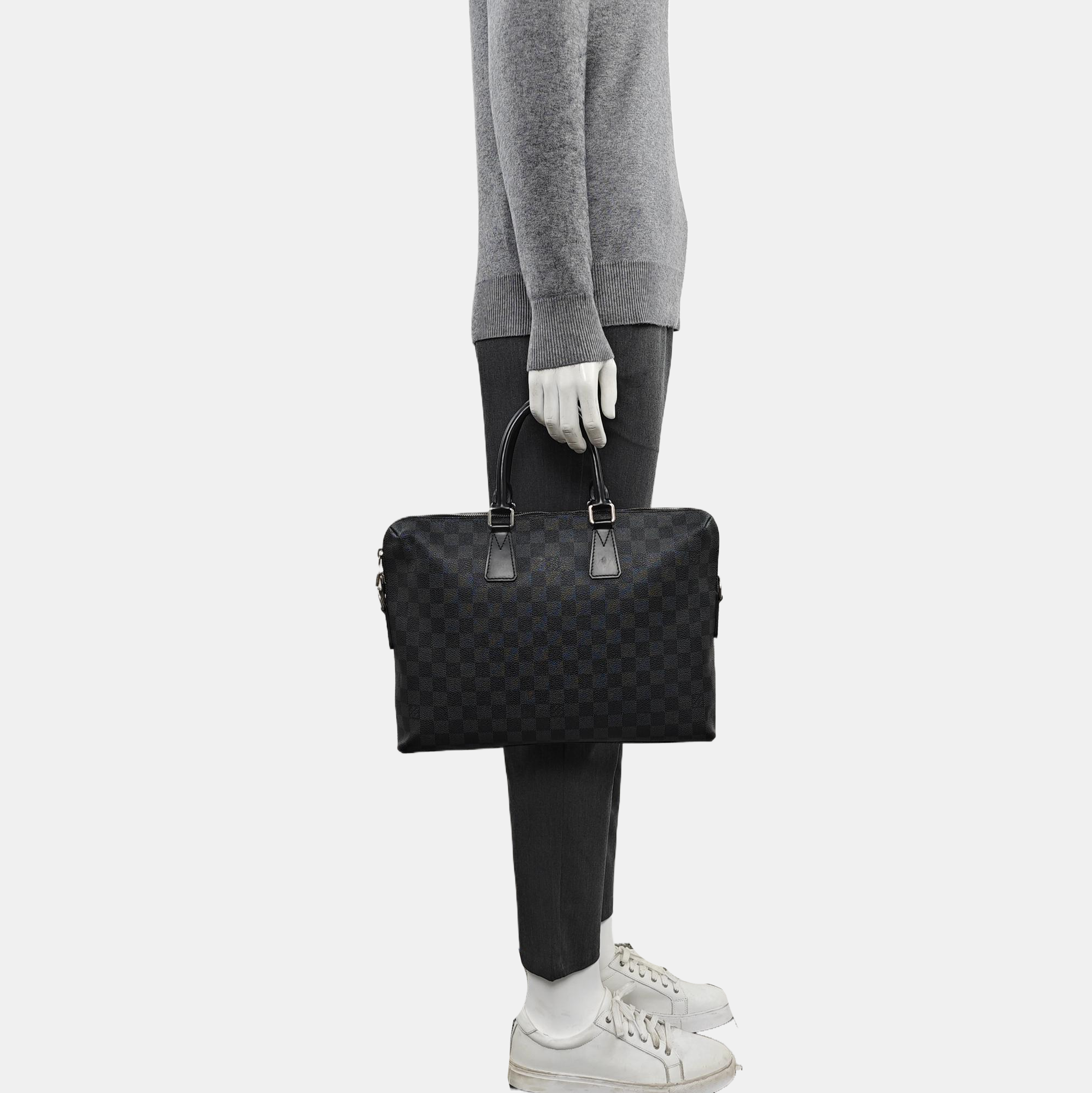 PORTE-DOCUMENTS Damier Graphite Coated Canvas Gray