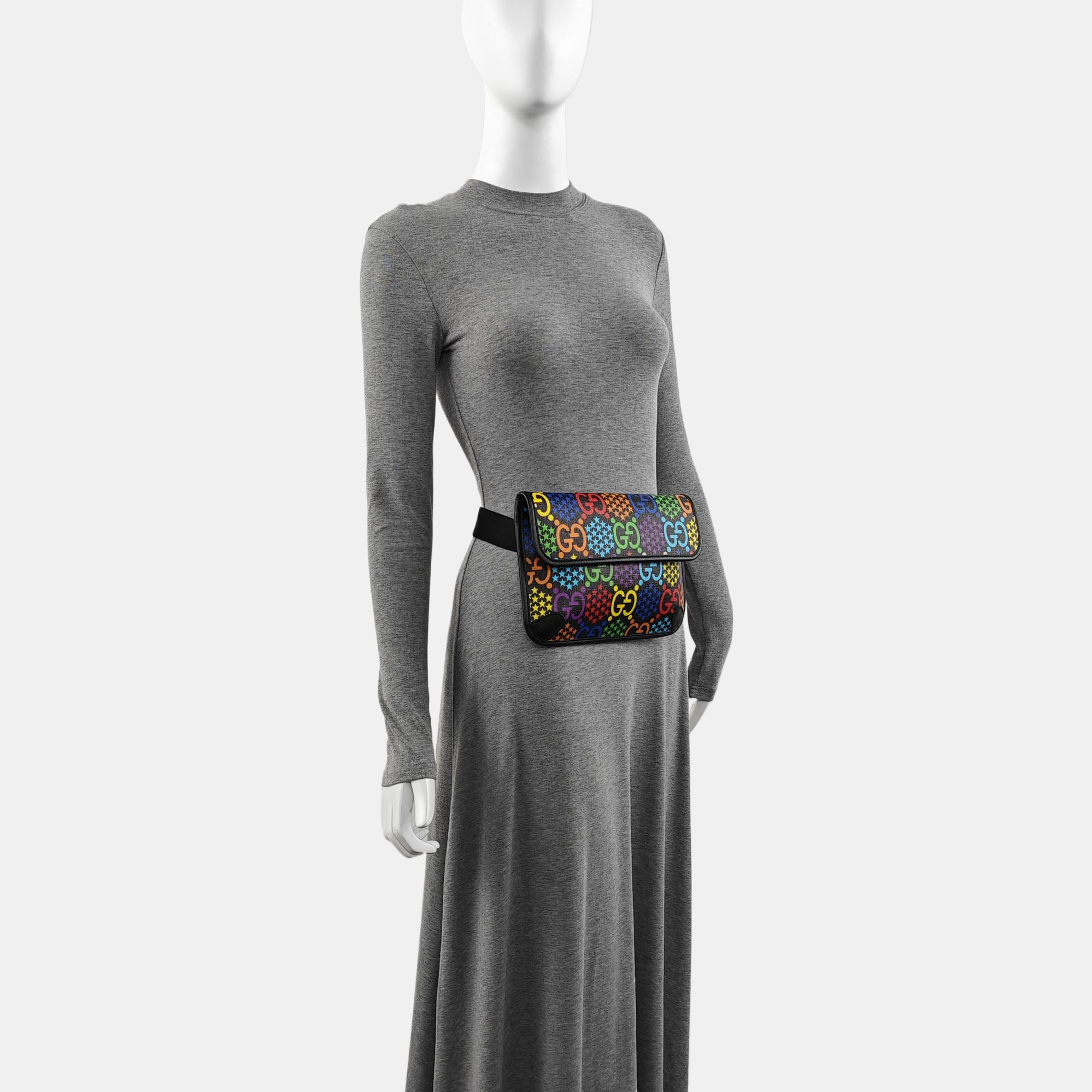 Psychedelic Monogram Coated Canvas Black