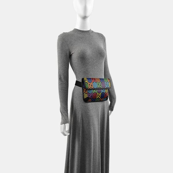 Psychedelic Monogram Coated Canvas Black
