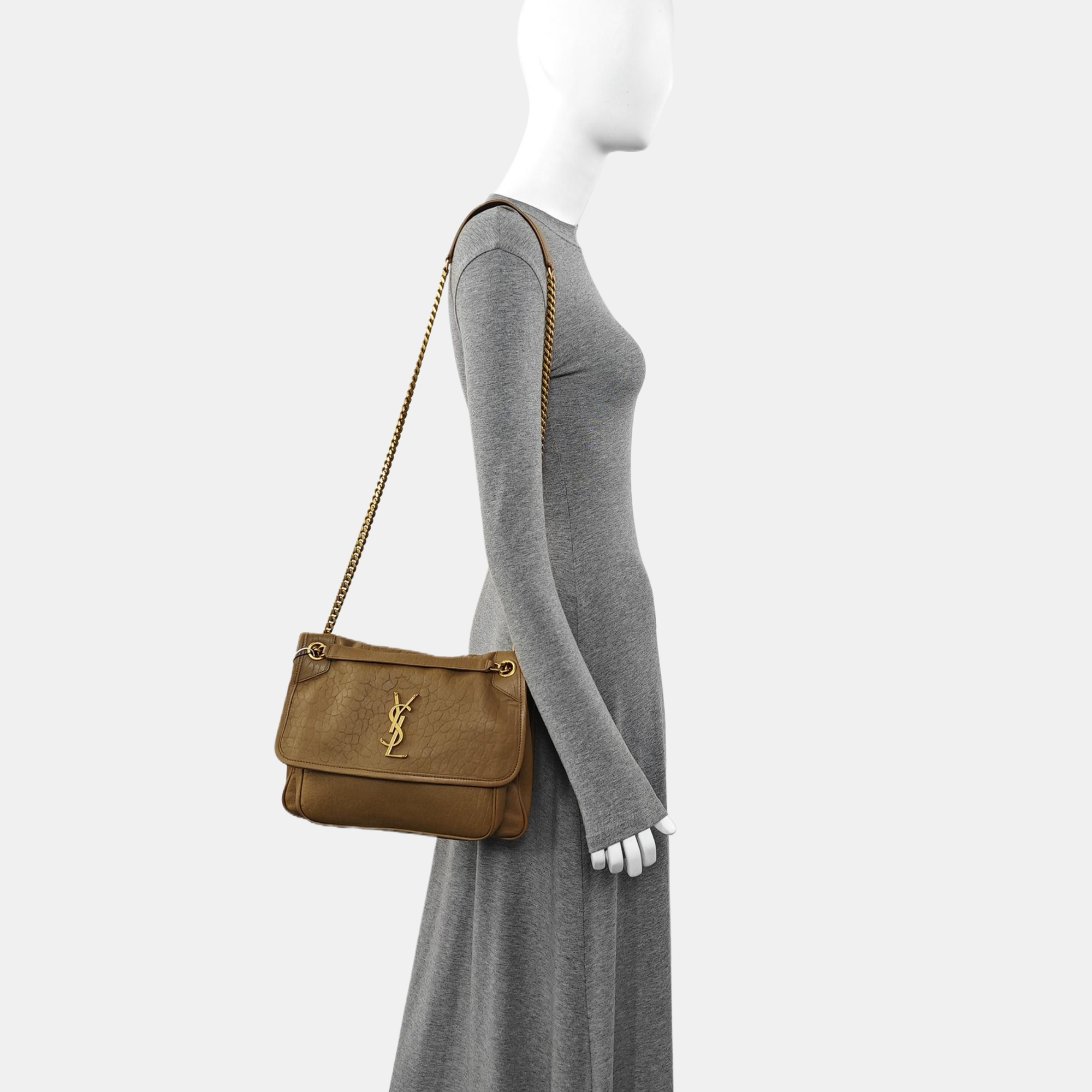 NIKI Medium Lambskin Brown
