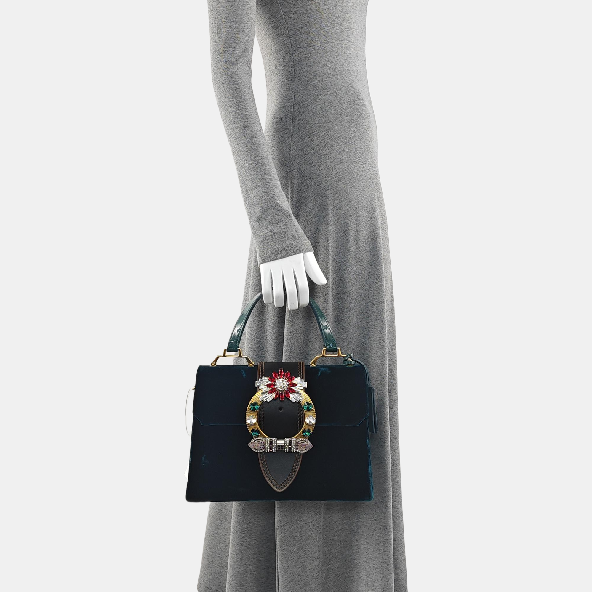 Miu Lady Velvet Green
