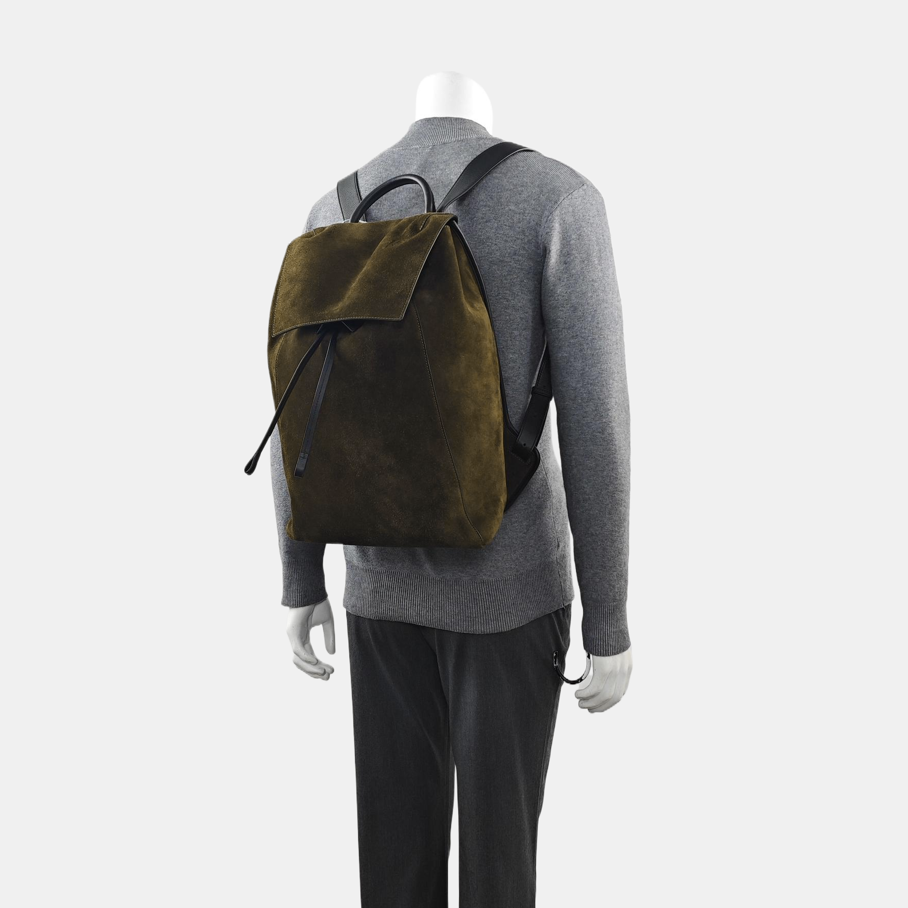 Suede Backpack Green