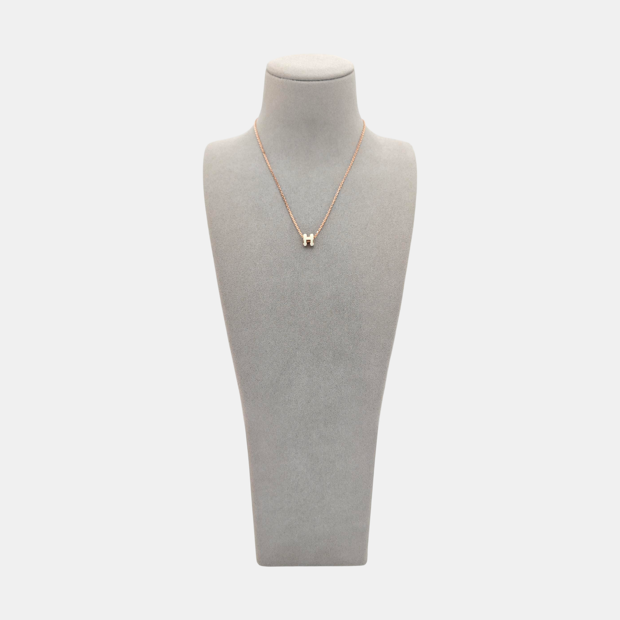 Pop H Metal Rose Gold Necklace