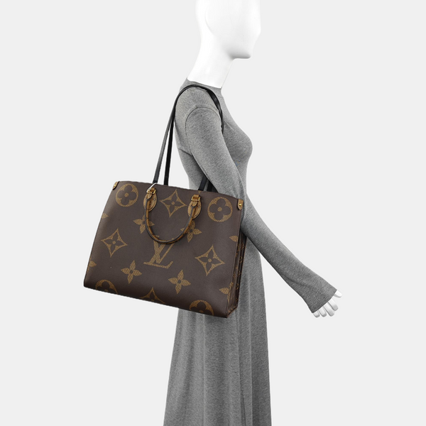 ONTHEGO GM Monogram Coated Canvas Brown
