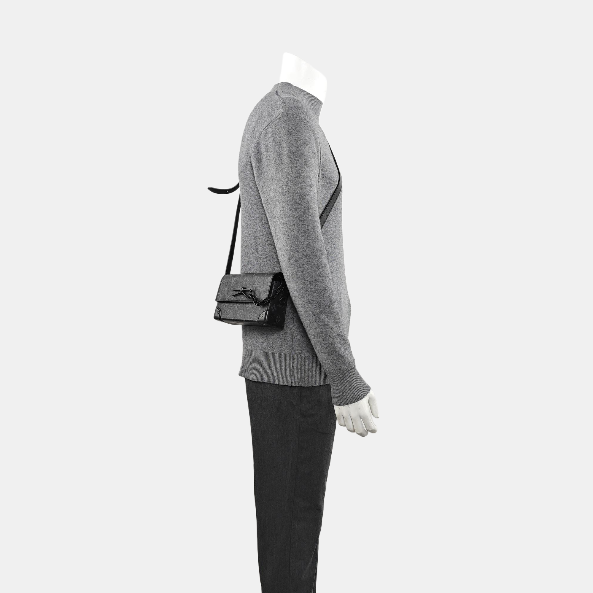 STEAMER Mini Monogram Coated Canvas Black