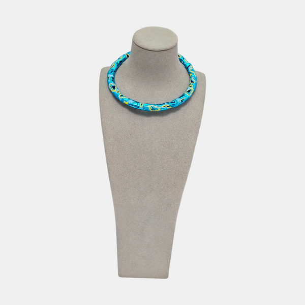 Synthetic Crystal Blue Necklace