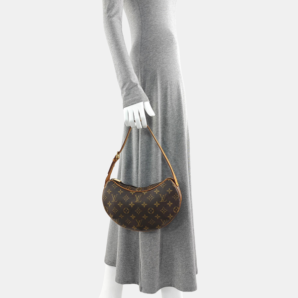 CROISSANT PM Monogram Coated Canvas Brown