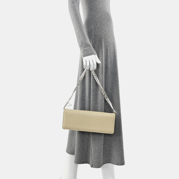 Calfskin Top Handle Bag Beige