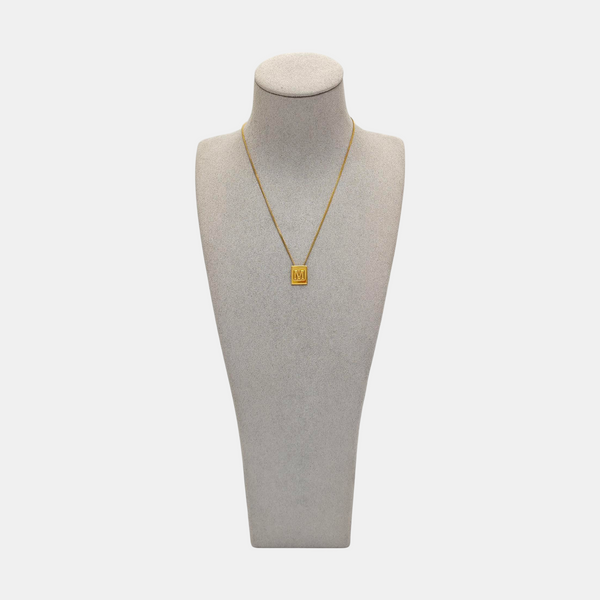 ALPHABET Brass Gold Necklace