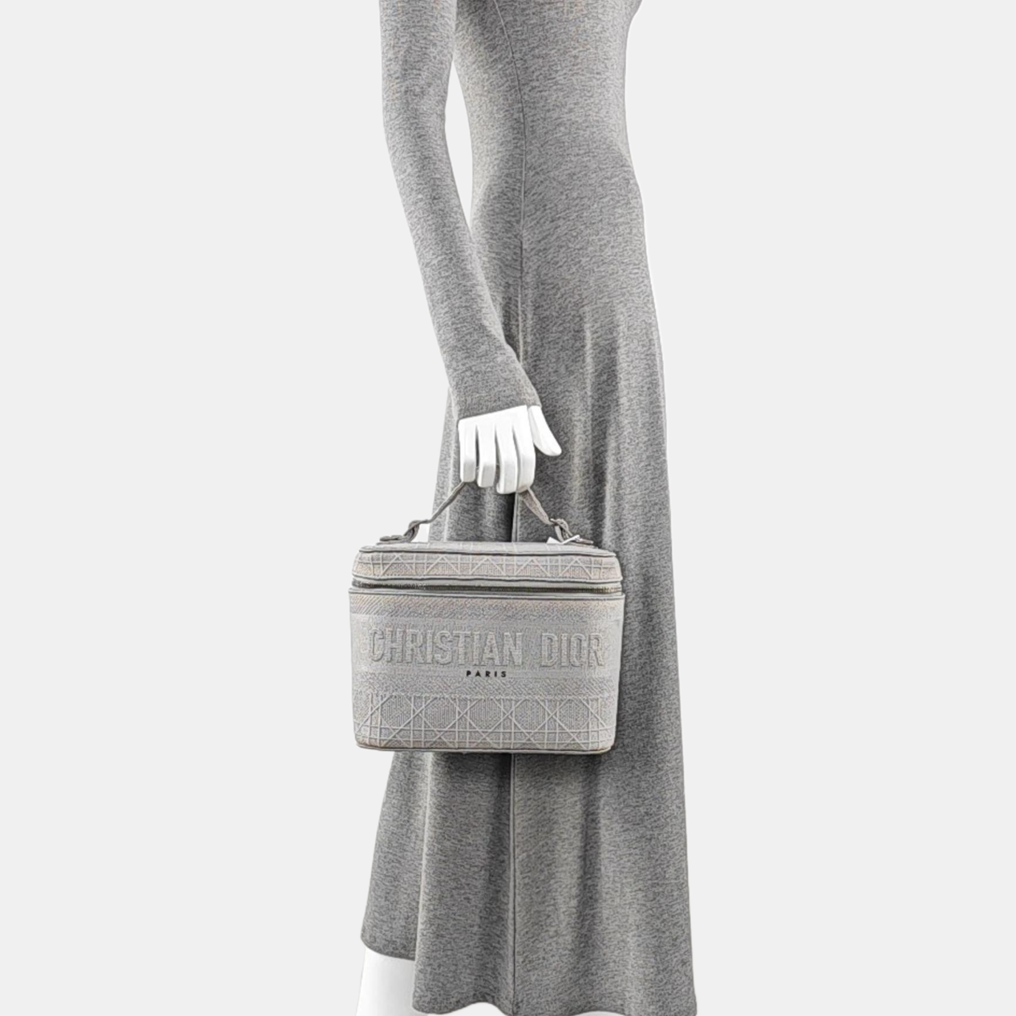 Travel Vanity Cannage Canvas Gray