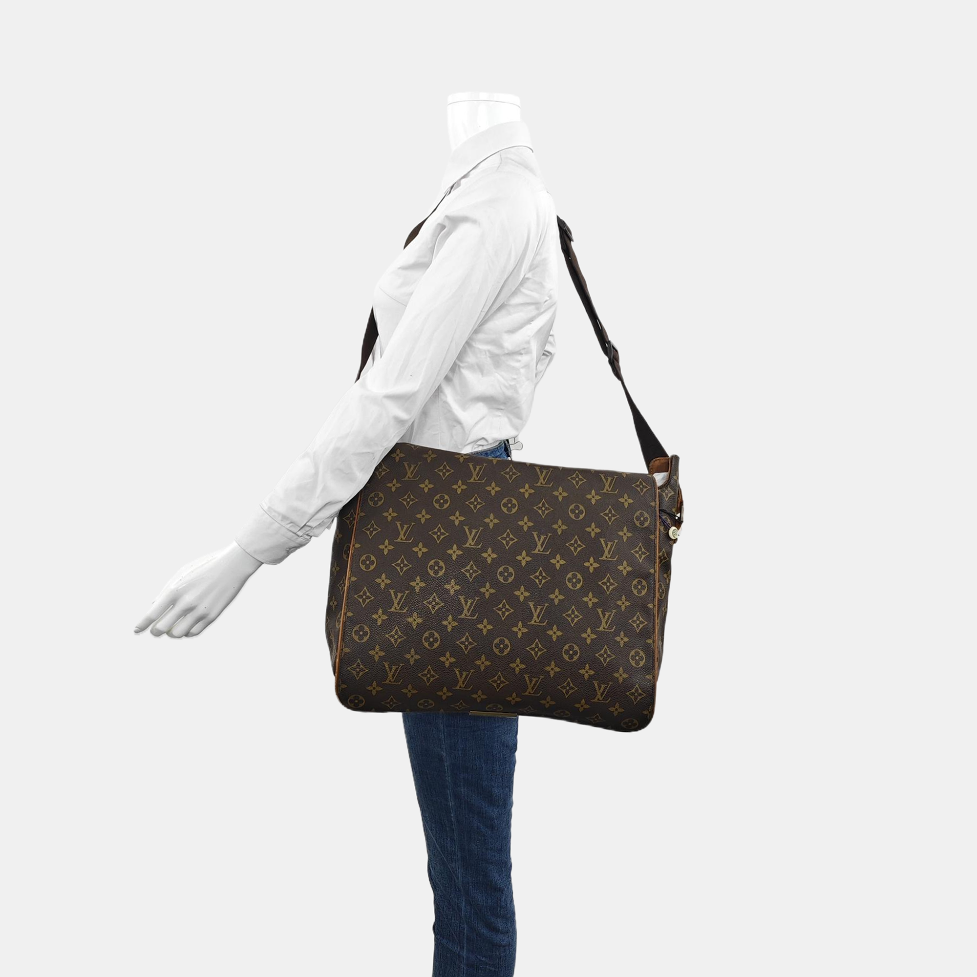 VALMY Monogram Coated Canvas Brown