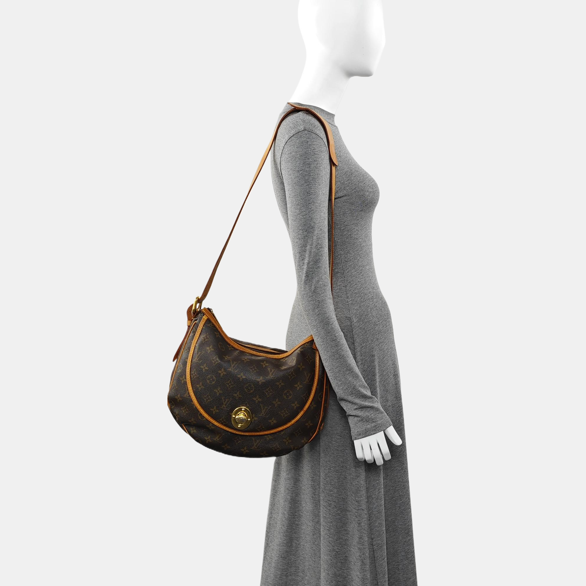 TULUM GM Monogram Coated Canvas Brown